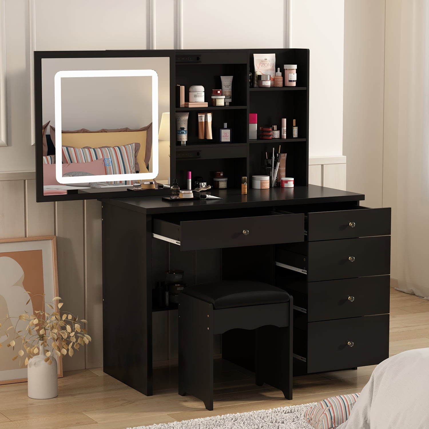 Vanity With Sliding Mirrornull