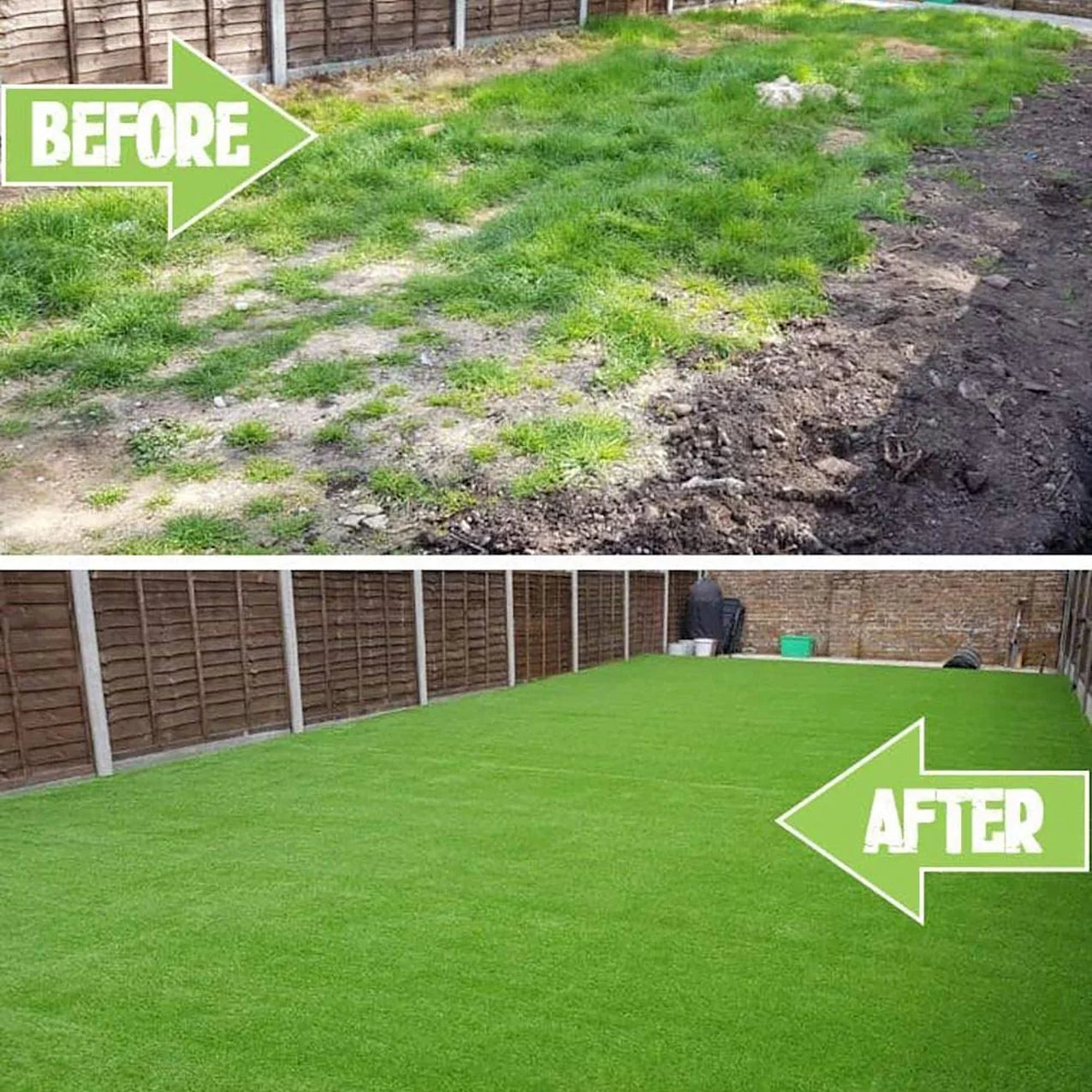 MONSLIPA Large Artificial Grass Turf 6.5ft x 10ft (65 Square ft), 0.8 inch Pile Height for Decorate Pet Dog , Realistic Synthetic Grass Mat Rug Carpet for Garden Backyard Balcony