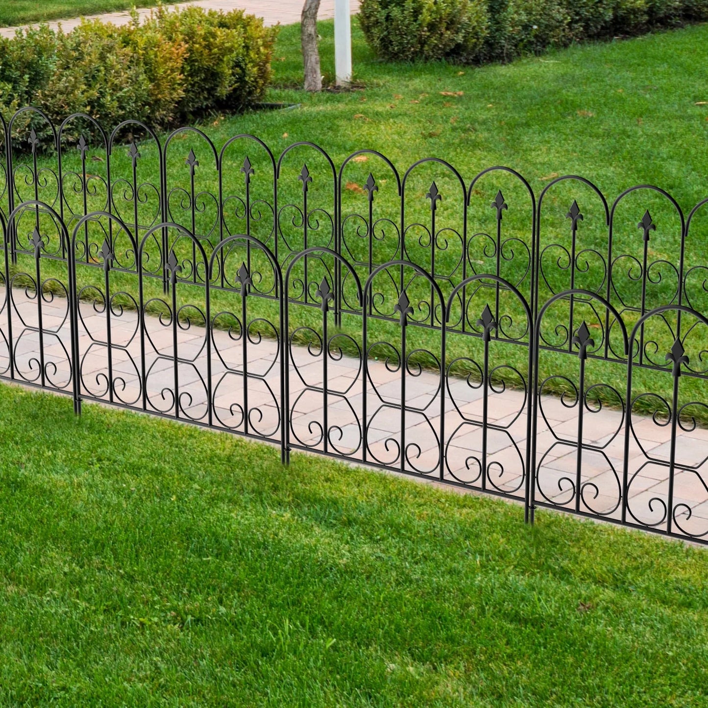 MONSLIPA 5-Pack Decorative Garden Fence, 24in x 32in